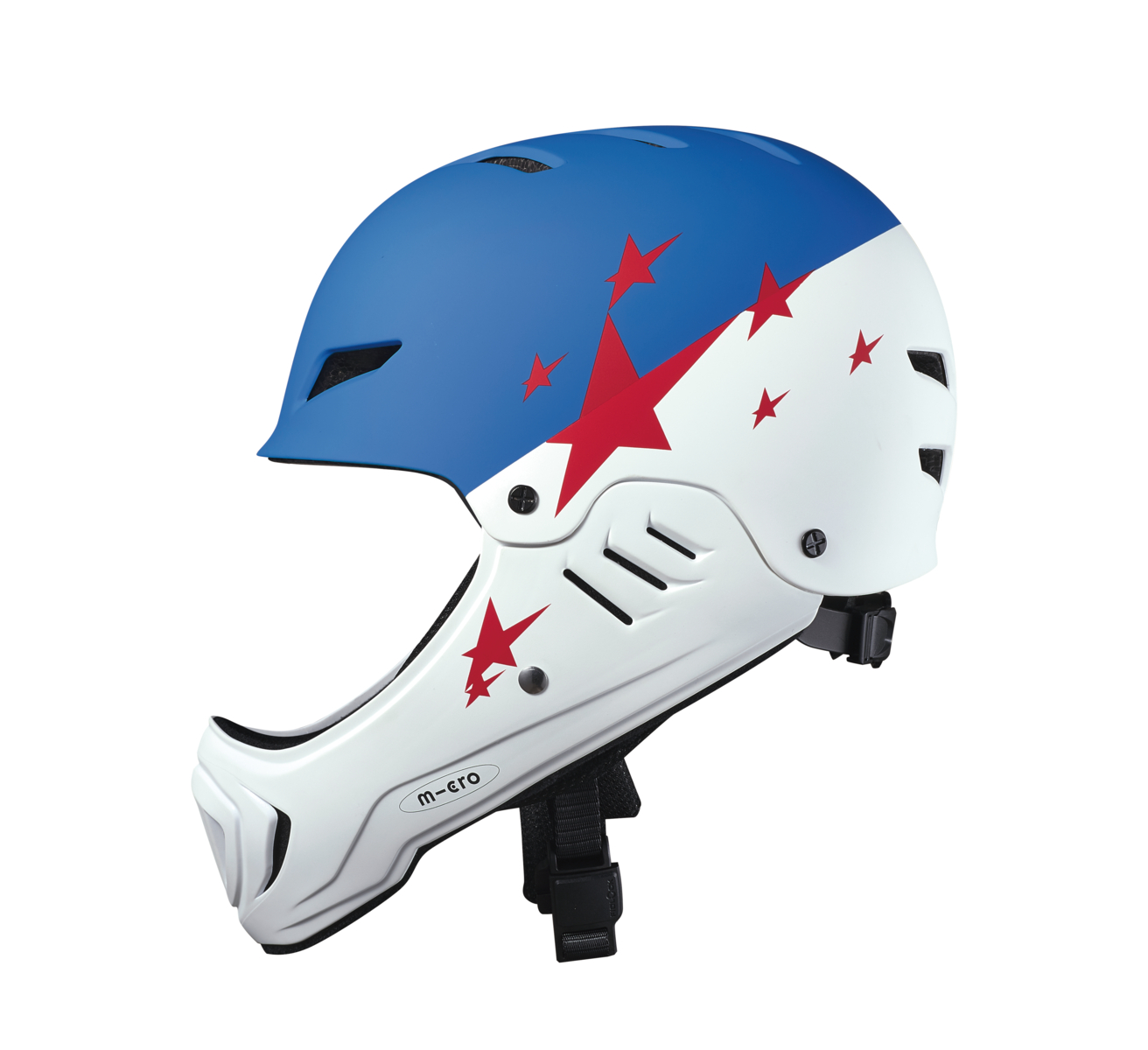 Κράνος Micro Racing Λευκό / Μπλε Small (50-54cm)