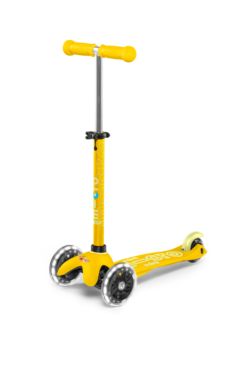 Πατίνι Mini Micro Deluxe LED - Κίτρινο