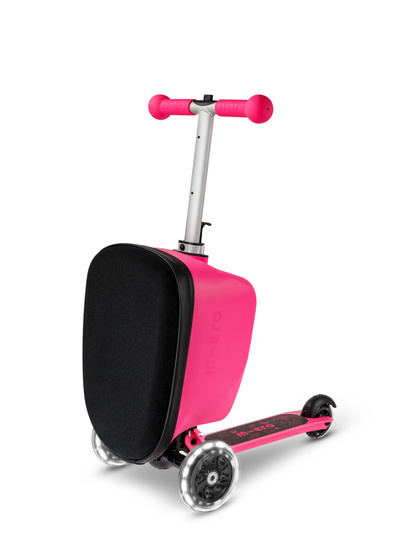 Micro Scooter Luggage Junior LED - Velcro Pink