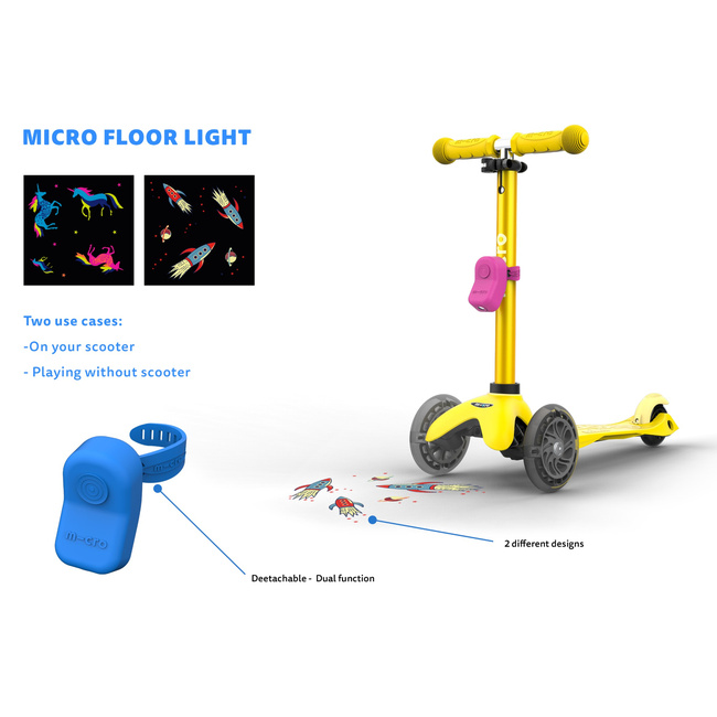 Micro 2in1 Floor Light & Flashlight - Rocket