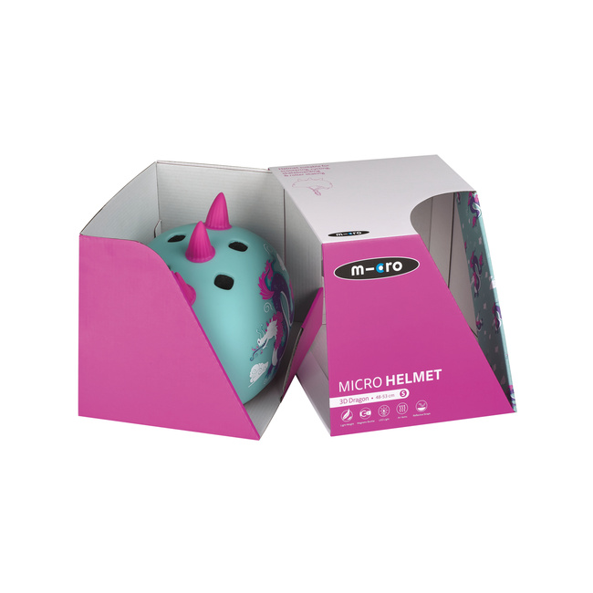 Micro PC Helmet 3D Dragon