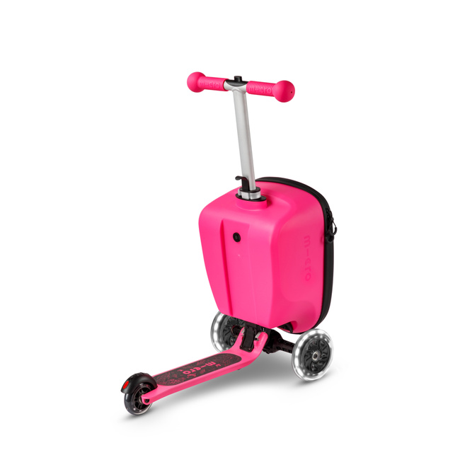 Micro Scooter Luggage Junior LED - Velcro Pink