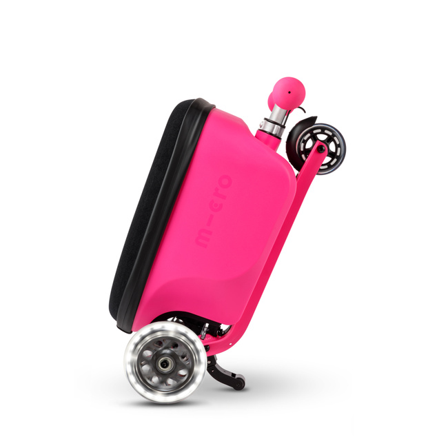 Micro Scooter Luggage Junior LED - Velcro Pink