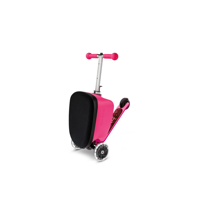Micro Scooter Luggage Junior LED - Velcro Pink
